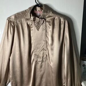 Elegant Beige Women's Skirt